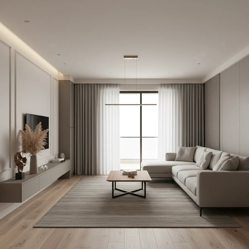 Современная гостиная 20 м²